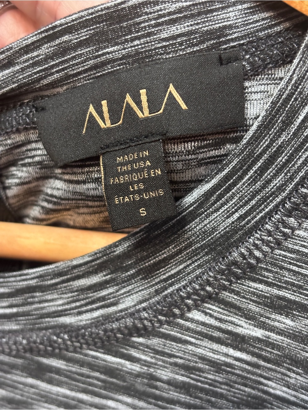 Alala W’s Small Weekender Dress in Space-Dye Gray, Like New - Picture 3 of 8